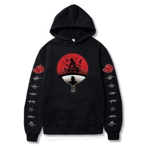 Naruto Printed Sweatshirt Hoodie with round fans