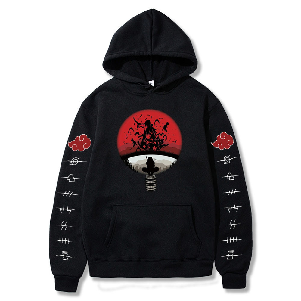Naruto Printed Sweatshirt Hoodie with round fans