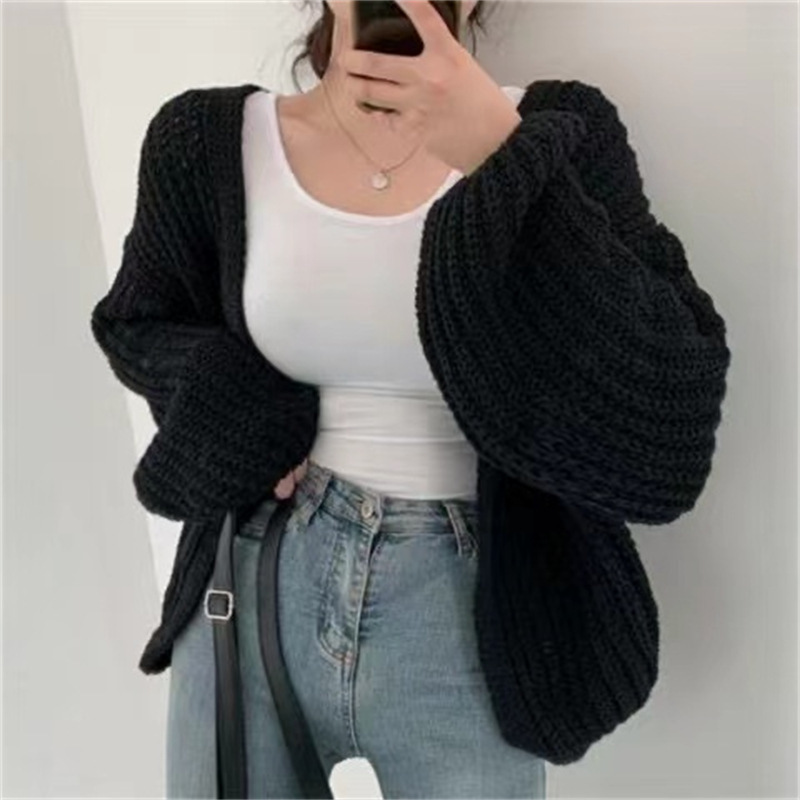 Open-Front Knit Cardigan - Image 4