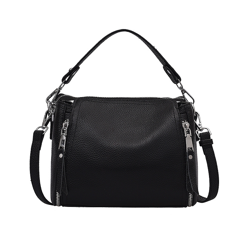 Mother's Bag Middle-aged Genuine Leather Casual Women's Bag Large Capacity Light Luxury Single Shoulder Messenger Bag Simple Soft Leather Handbag Wholesale - Image 3