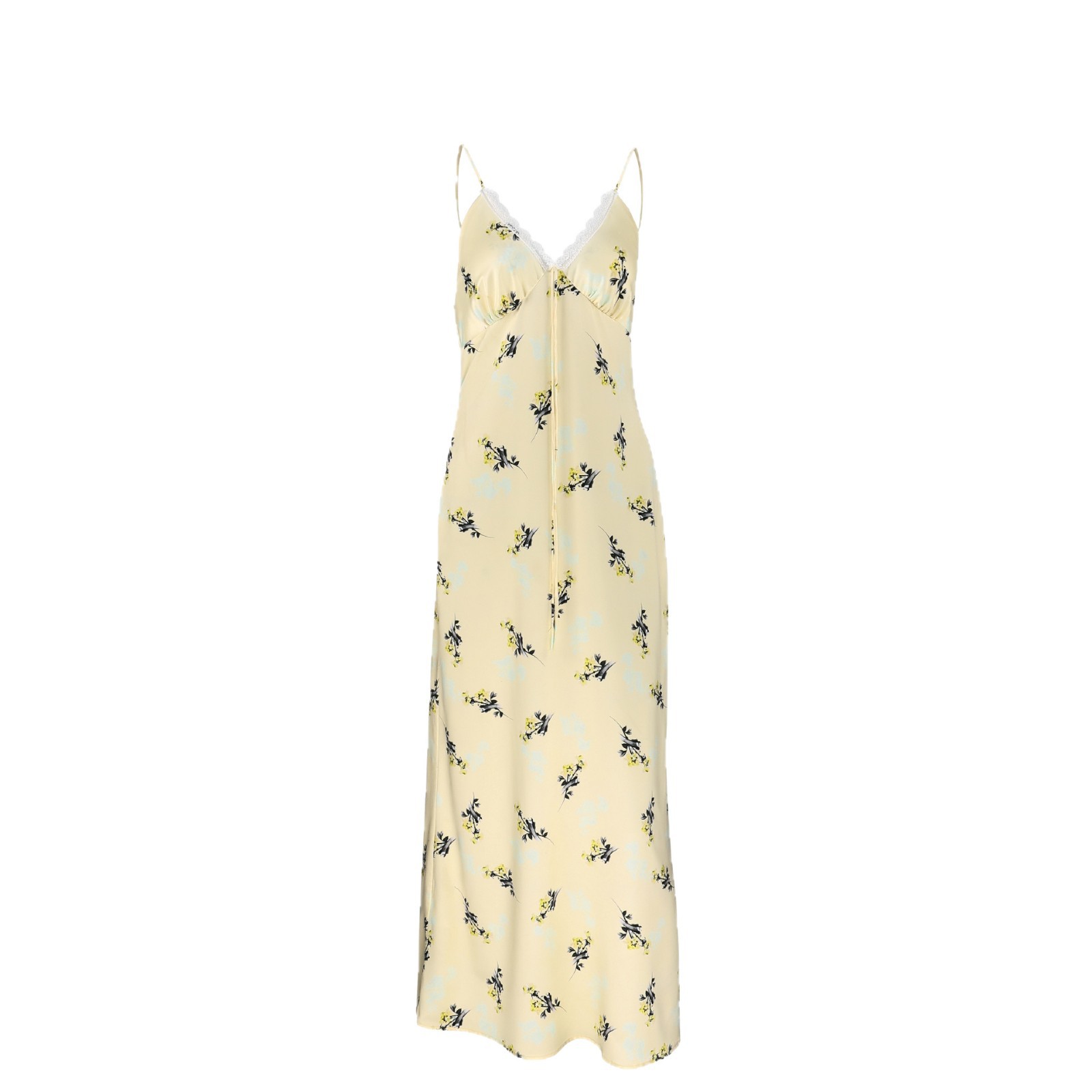 2026 Spring/Summer New Resort Style V-neck Lace Suspender Dress, Cross-border European and American Style, Elegant and Versatile Women's Dress - Image 5
