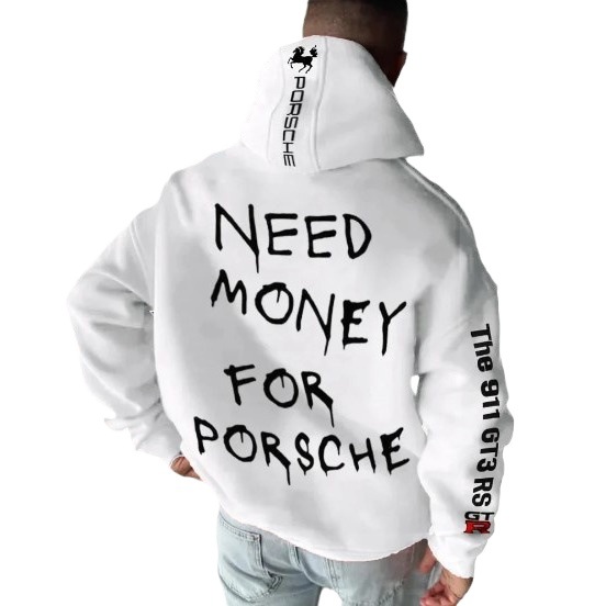 StreetcarHoodiePrintsMen Car Print Trendy Hoodie Loose Casual Versatile Hoodie - Image 5