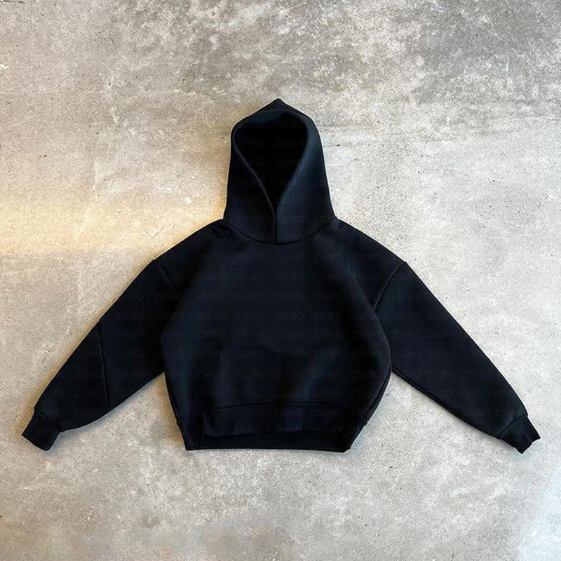 2024 European and American cross-border casual simple couple fashion hoodie sweatshirt solid color loose sweatshirt sweatpants wholesale - Image 28