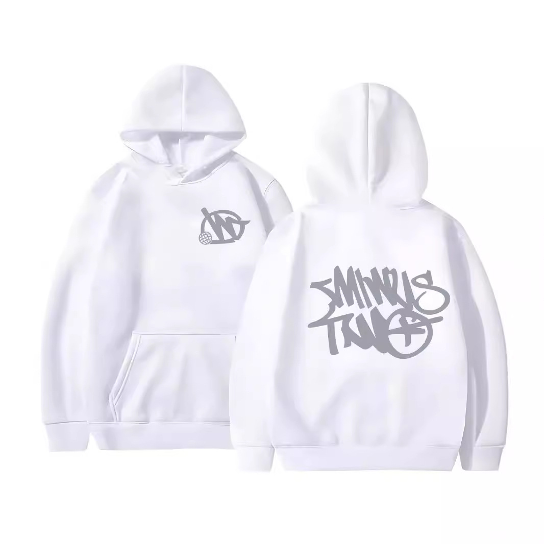 2023 Autumn and Winter Men's Printed Jacket Men's Hoodie Fashionable Sweater Student Youth All-match Warm Sweater - Image 3
