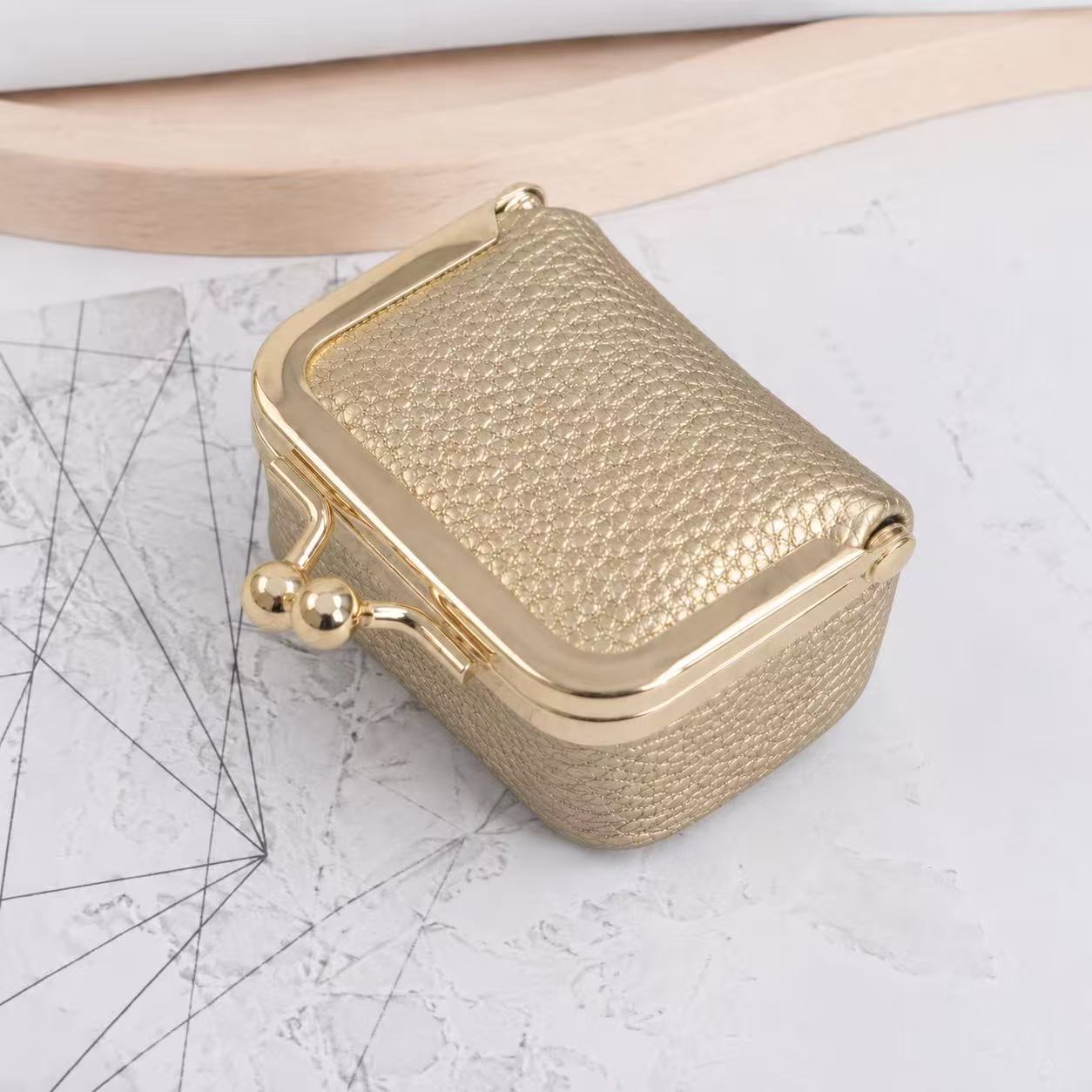 New mini coin purse, earrings, rings, necklaces, jewelry box, coin purse, portable storage bag - Image 9