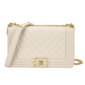 Women's Diamond-Pattern Chain Shoulder Bag