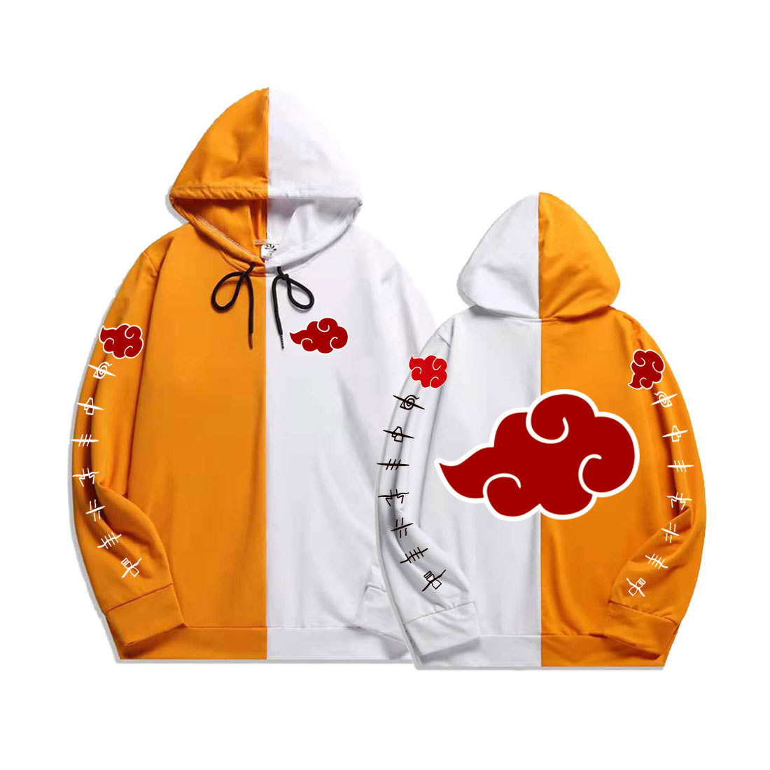 Cross-border spring and autumn tide brand Naruto thin section Naruto Xiao organization sweater loose men's and women's splicing hooded jacket - Image 12