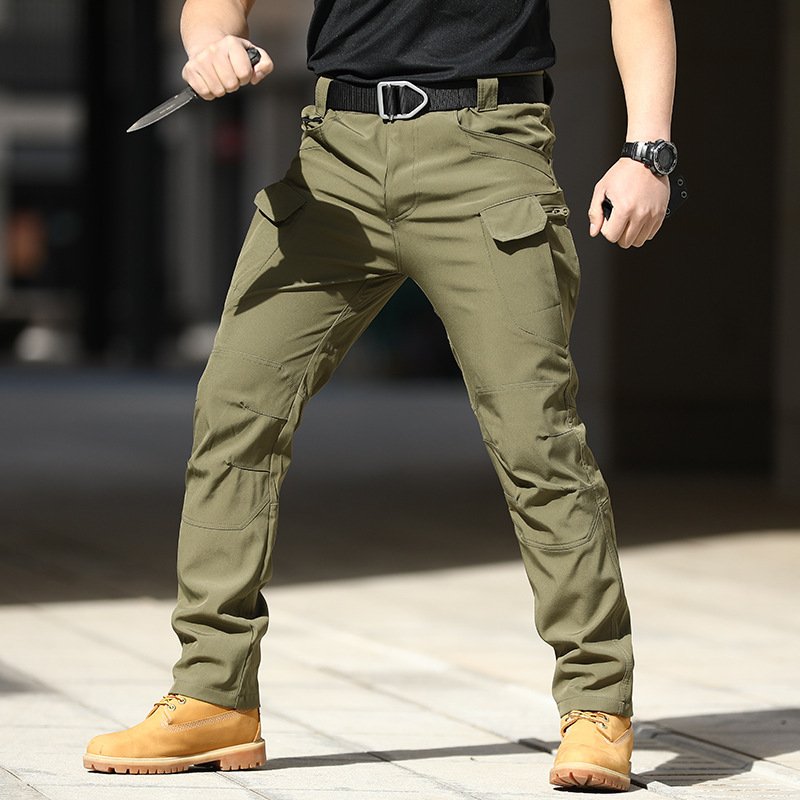 IX7 Tactical Pants Special Forces Training Pants Spring and Autumn Outdoor Elastic Work Pants Loose Soft Shell Charge Pants Waterproof IX9 - Image 10