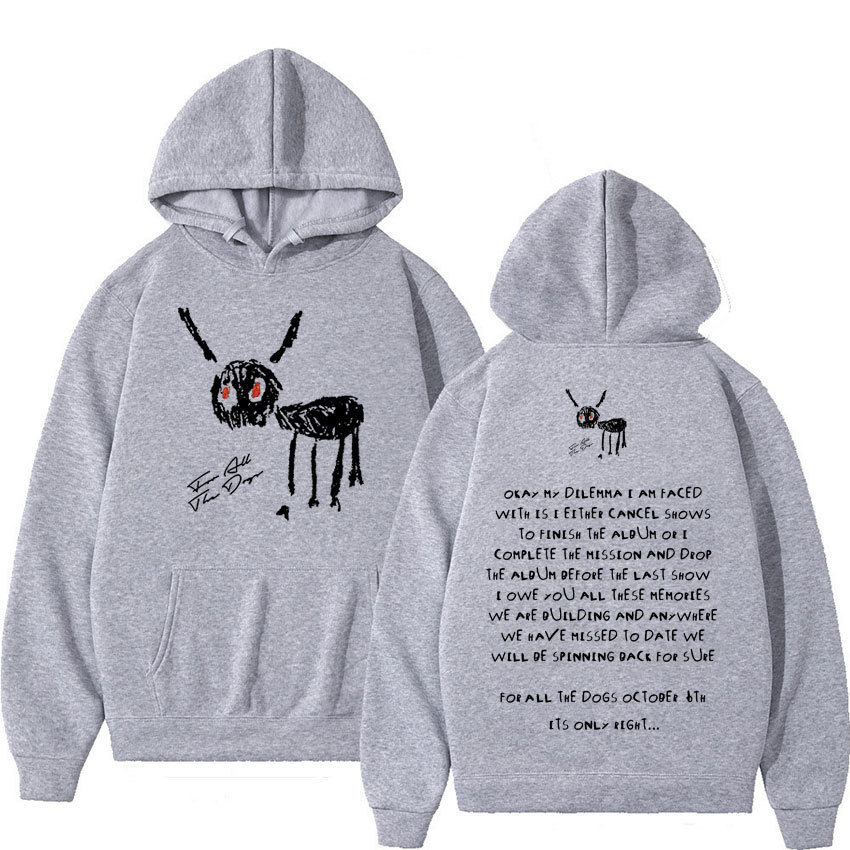 2024 New Rapper Drake for All The Dogs Letter Hoodie Men's Hi - Image 11