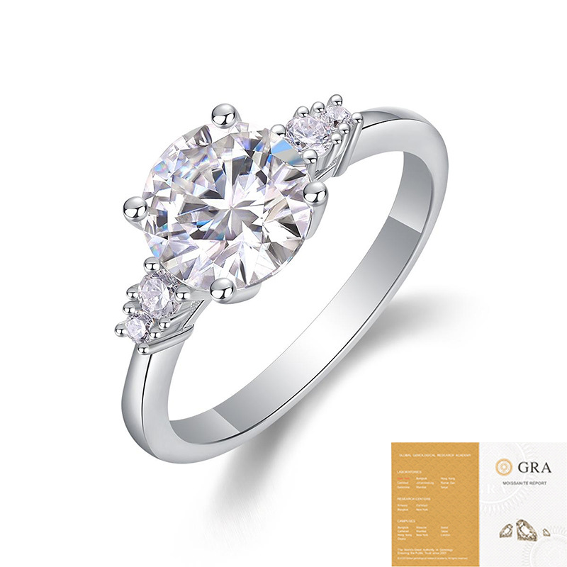 S925 Sterling Silver Guardian Ring, Moissanite Closed-Cut Ring, Hot Selling on Cross-Border TikTok, Factory Direct Wholesale. - Image 21
