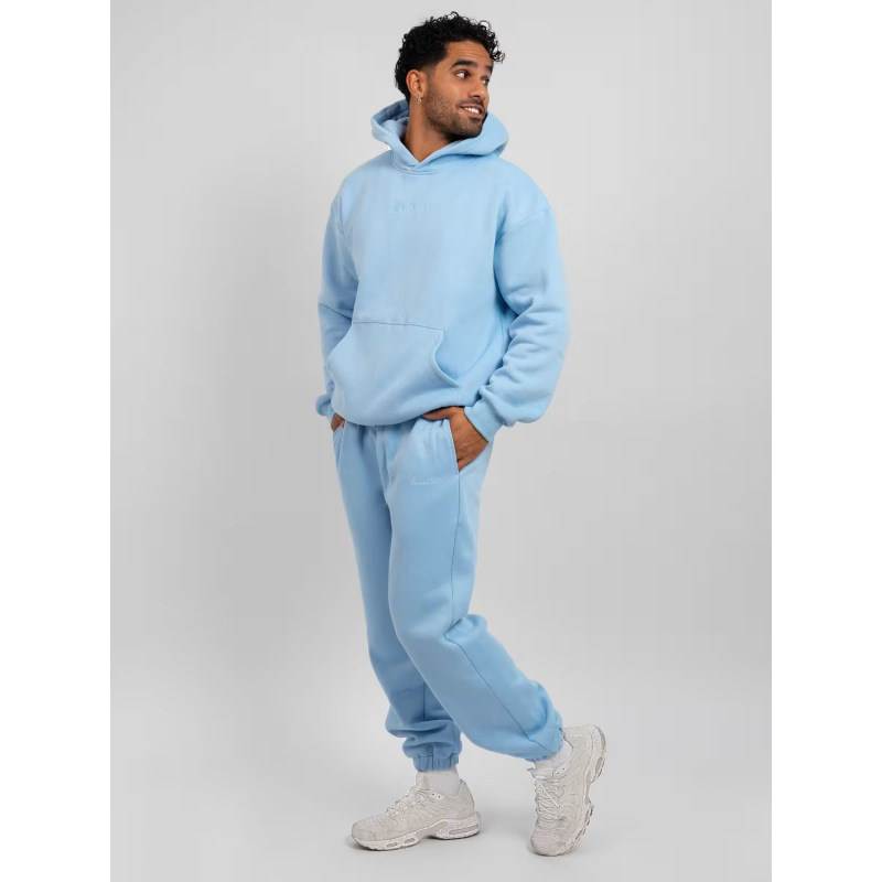 2026 European and American cross-border high-quality spring and autumn new TK Amazon solid color casual sports hoodie set for men and women. - Image 8