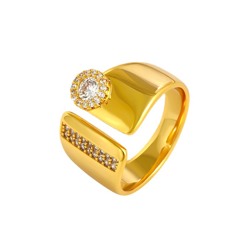 Xuping Jewelry: Luxury Geometric Rings, Niche Designs, Fashionable Rings, European and American Style, Cross-border Minimalist Elegant Jewelry Wholesale - Image 6