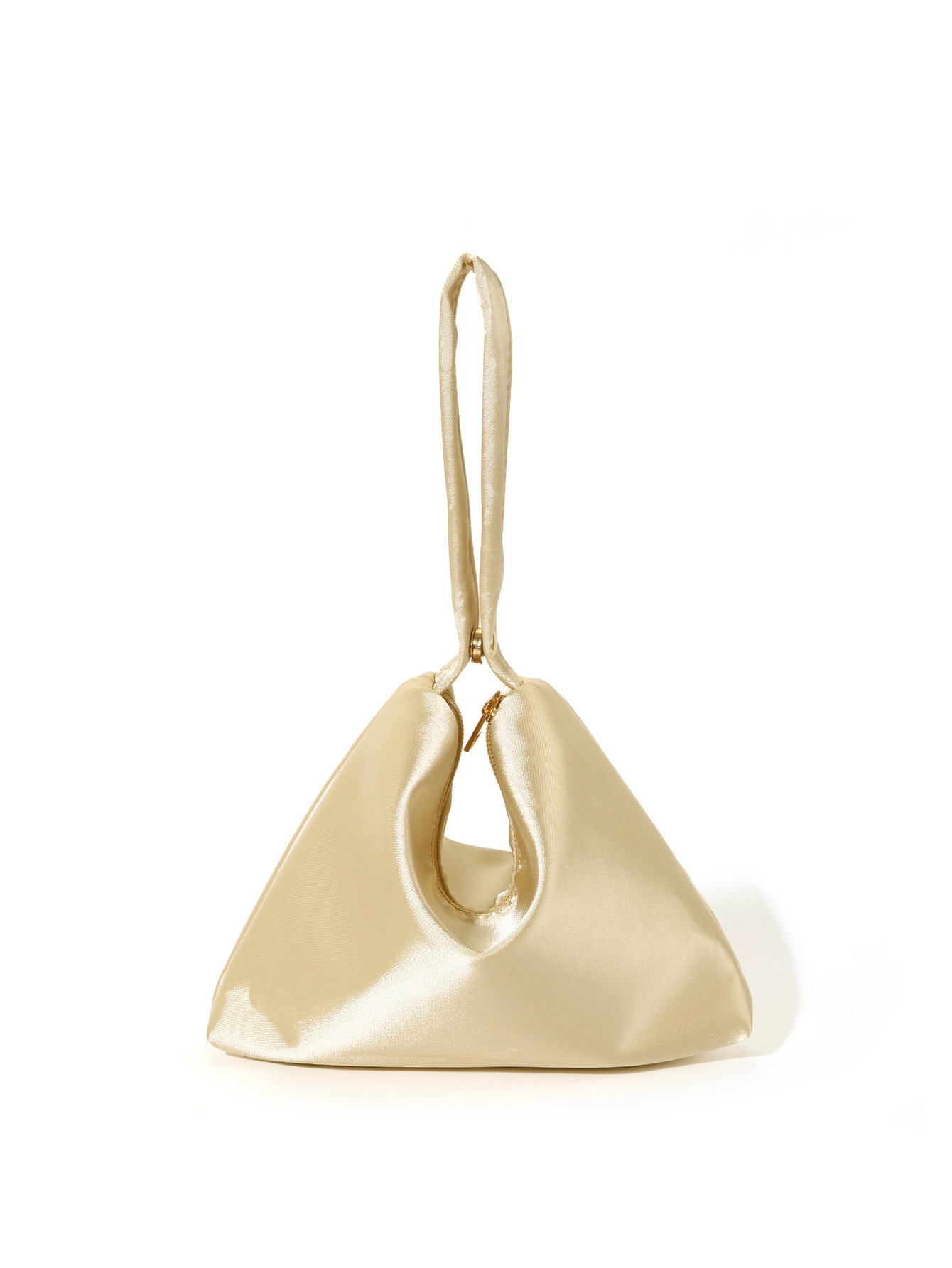 Cross-border European and American simple solid color satin satin magnetic evening bag versatile triangle women's clutch handbag - Image 6