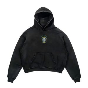 New autumn and winter fashion brand fashion printed pullover long-sleeved hooded sweater suit men's casual versatile jacket trend