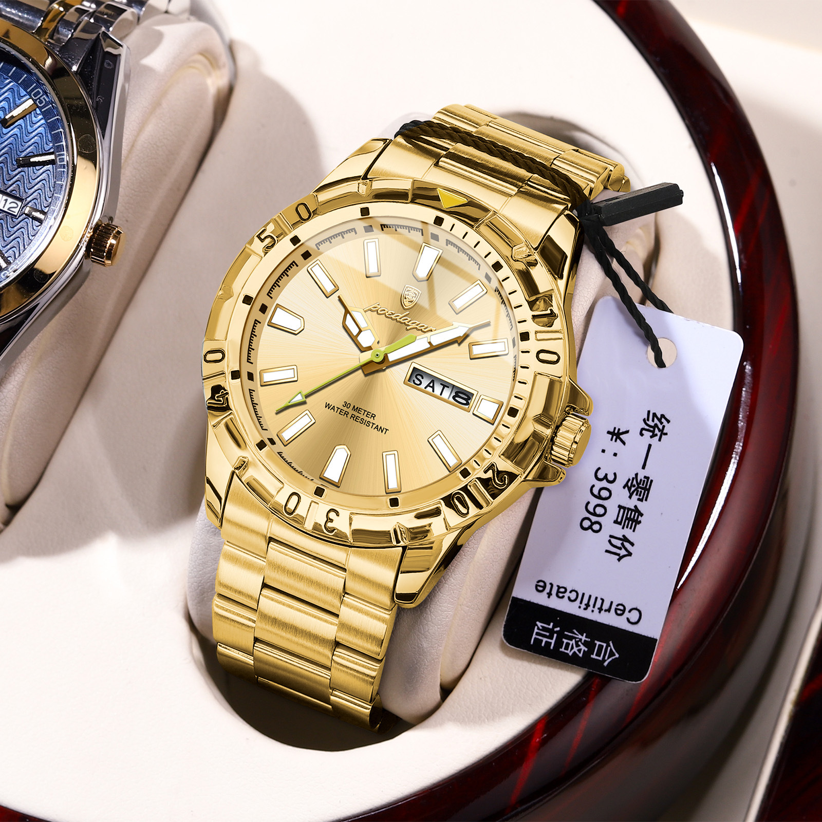Swiss brand's new luxury men's watch, a super luminous quartz wristwatch, is a hot-selling item for live streaming and export, available for dropshipping. - Image 11