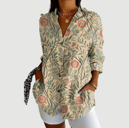 2024 New Women's Long Shirt, Summer European and American Trendy Short-Sleeve Floral Print 3D Short Sleeve Fashion - Image 18