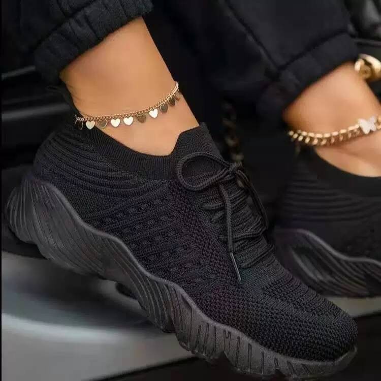 Manufacturers in stock foreign trade large size lace-up sneakers women 2021 new independent station mesh thick-soled casual daddy shoes - Image 9