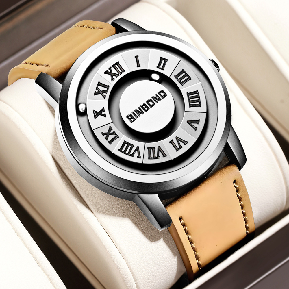 Bingbang American brand black technology watch men's new concept personality creative men's magnetic suspension waterproof men's watch - Image 13