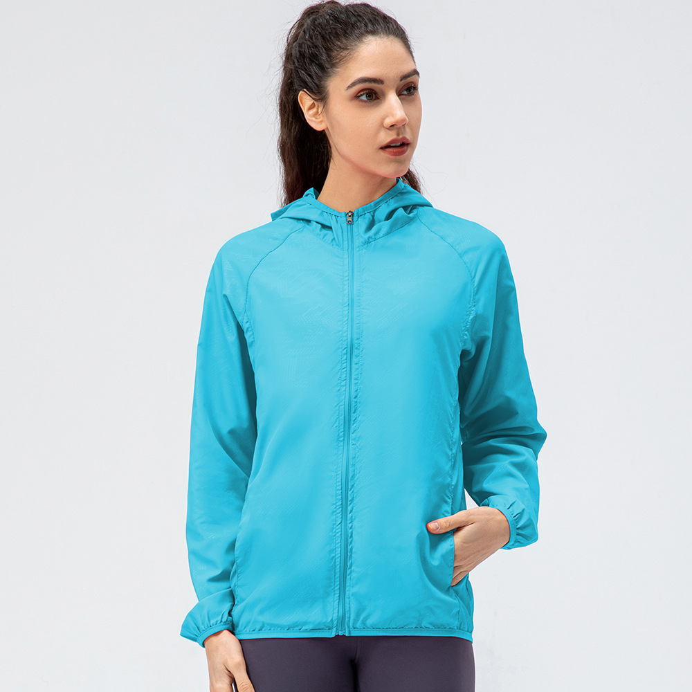 Women's outdoor sports skin windbreaker waterproof windproof lightweight breathable quick-drying cycling long-sleeved jacket D15007 - Image 5