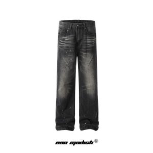 Eon Modish 2025 Spring YKK zipper real shot American retro clean fit washed jeans