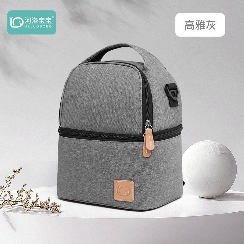 Factory direct sales can be wholesale multifunctional breast milk bag double layer lunch bag breast milk insulation fresh-keeping bag storage bag ice bag - Image 19