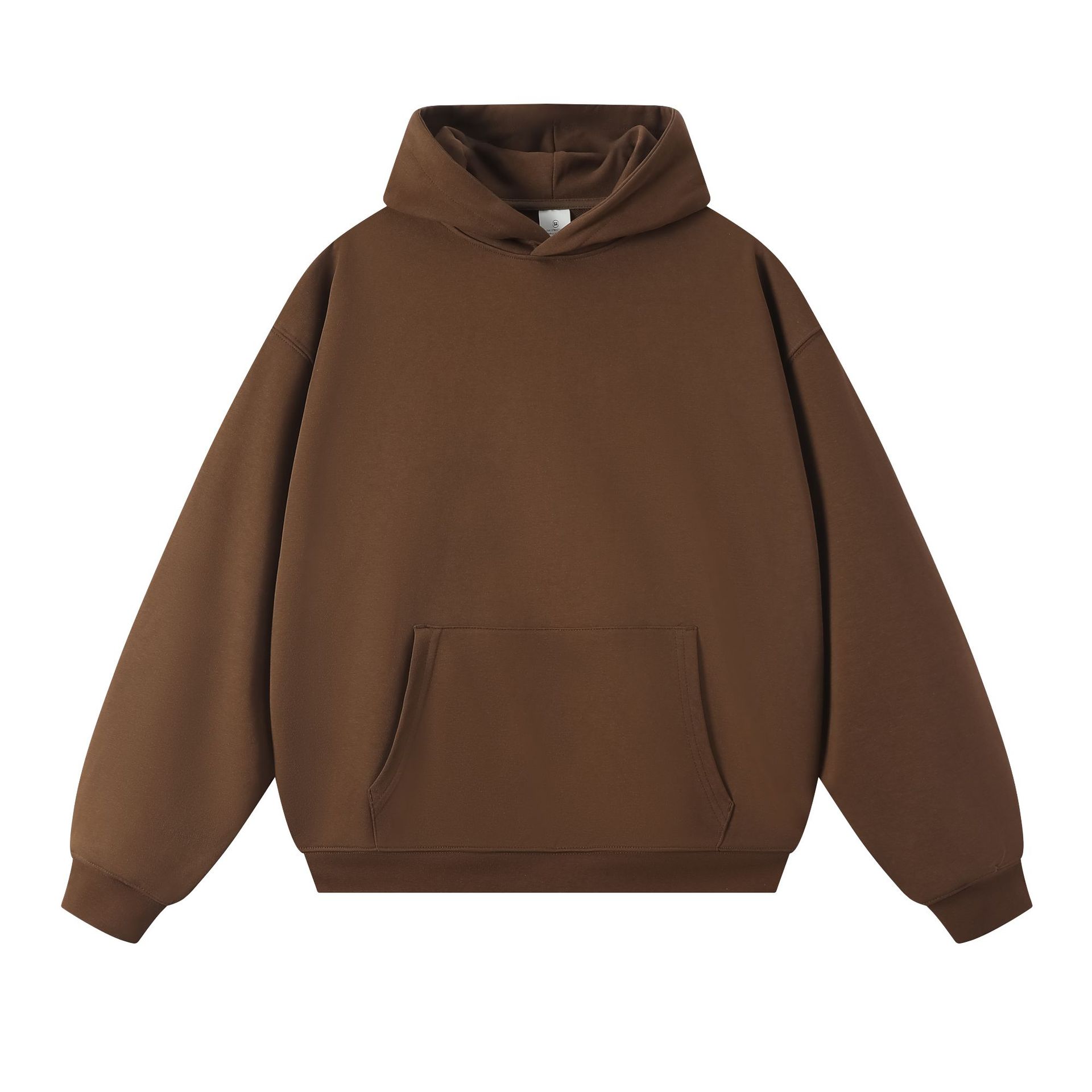 Sweatshirt 380g Terry Spring and Autumn American Thin Drop Shoulder Loose Style Solid Color Hoodie Men's Trendy All-match - Image 15