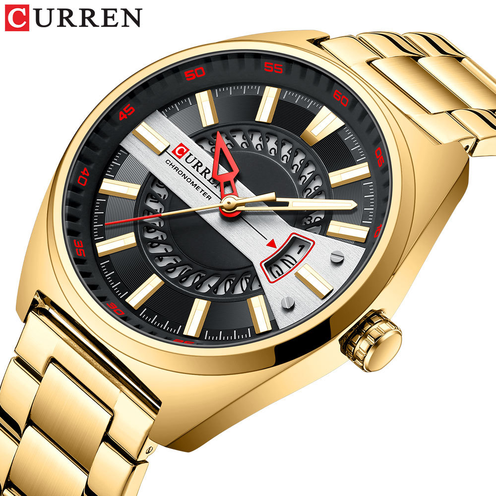 Curren/Karuien 8403 men's watch calendar steel belt quartz watch business casual men's watch - Image 6