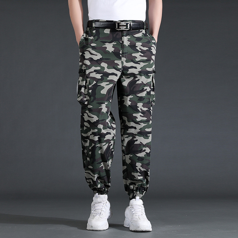 Cross-border summer fan pants, air-conditioning work pants, fishing cooling and heat-proof pants, wear-resistant outdoor work pants, factory direct sales.