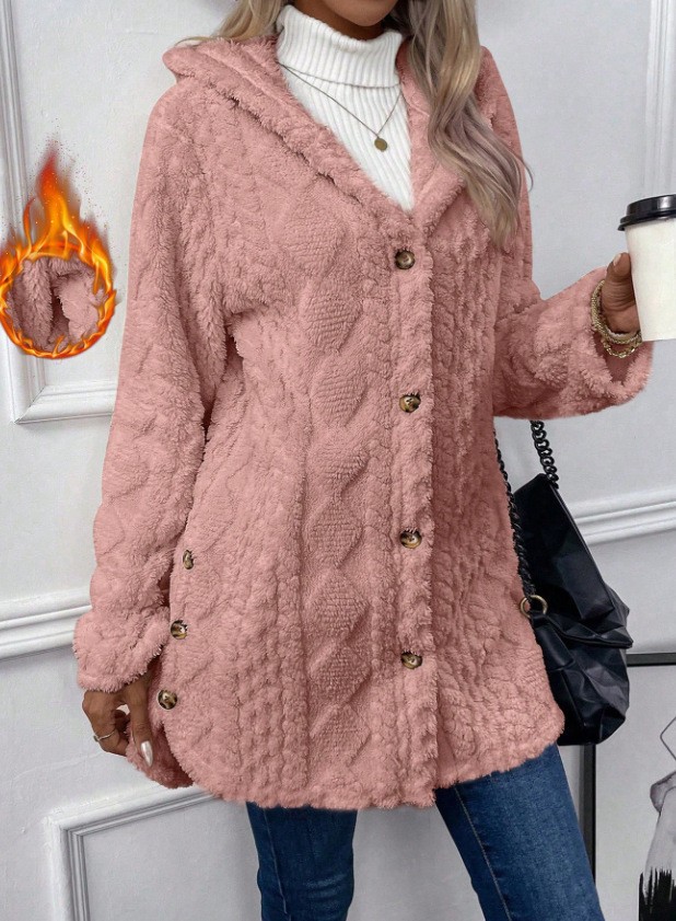 Women's Hooded Fleece Cardigan - Image 13