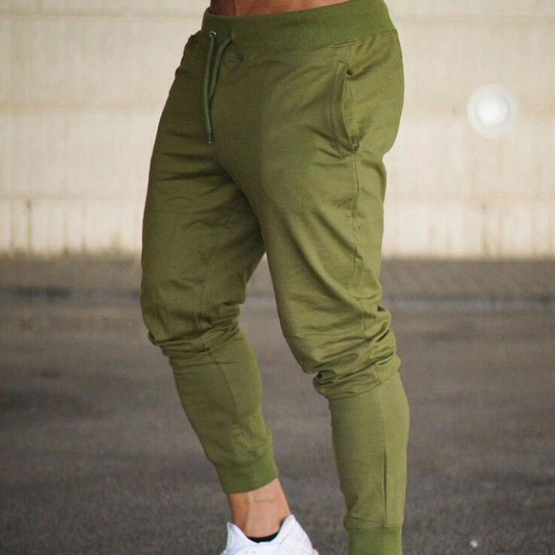 Slim Fit Sports Pants Men European and American Running Fitness Football Slim Fit Casual Pants Drawstring Tight Training Pants Men - Image 10