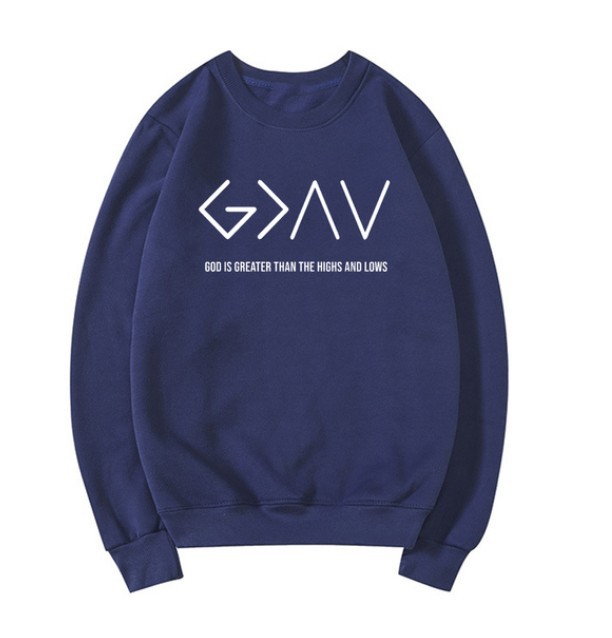 Cross-border foreign trade independent station women's fleece round neck sweater plain color slogan printed long-sleeved T-shirt top - Image 4