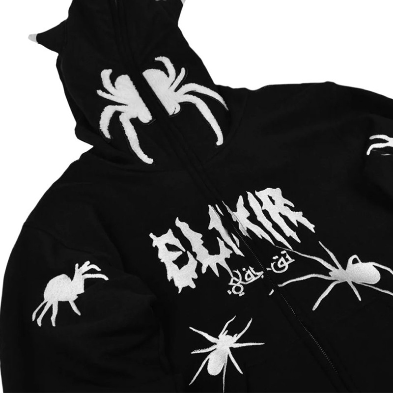 2022 autumn and winter new European and American popular zipper sweater new Amazon hip-hop hoodie men's and women's jacket - Image 13