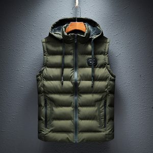 1808 factory direct sales of new men's waistcoat padded Korean style slim jacket thickened warm vest men's clothing