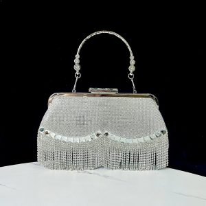 New cross-border foreign trade tassel KTV princess bag evening bag dress bag handbag shoulder crossbody banquet bag