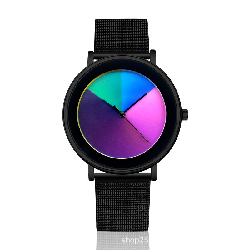 Cross-border exclusively for color-changing watches for women fashion girls niche personality creative quartz watch waterproof foreign trade explosion wholesale - Image 5