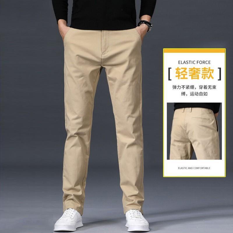 Men's casual pants autumn and winter plus fleece pants men's straight loose men's wear trousers business men's versatile workwear men's pants - Image 4