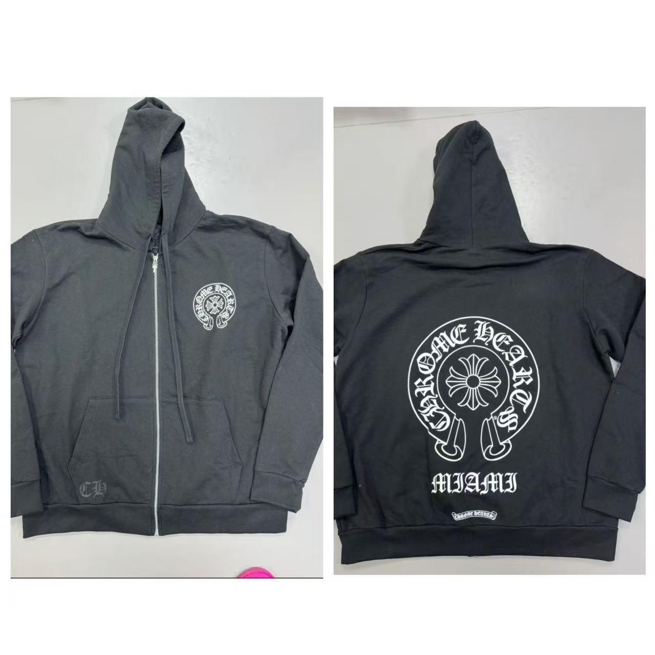 2026 New Cross-Border CH Hoodie Cross Horseshoe Couple Zipper Hooded Sweatshirt Jacket Trendy Brand 30/1 - Image 25