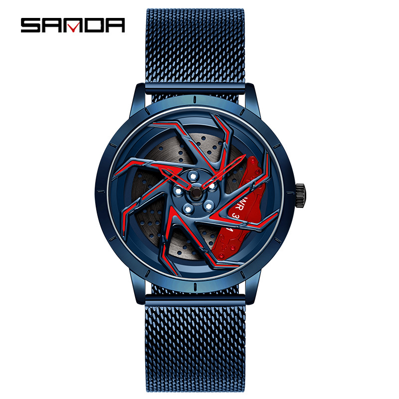 Sanda new 1088 mesh strap youth personality fashion trend waterproof student male quartz watch factory wholesale - Image 19