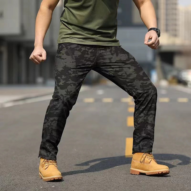 Outdoor multi-pocket travel wholesale wear-resistant assault pants X9 loose waterproof fishing mountaineering men's overalls trousers - Image 10
