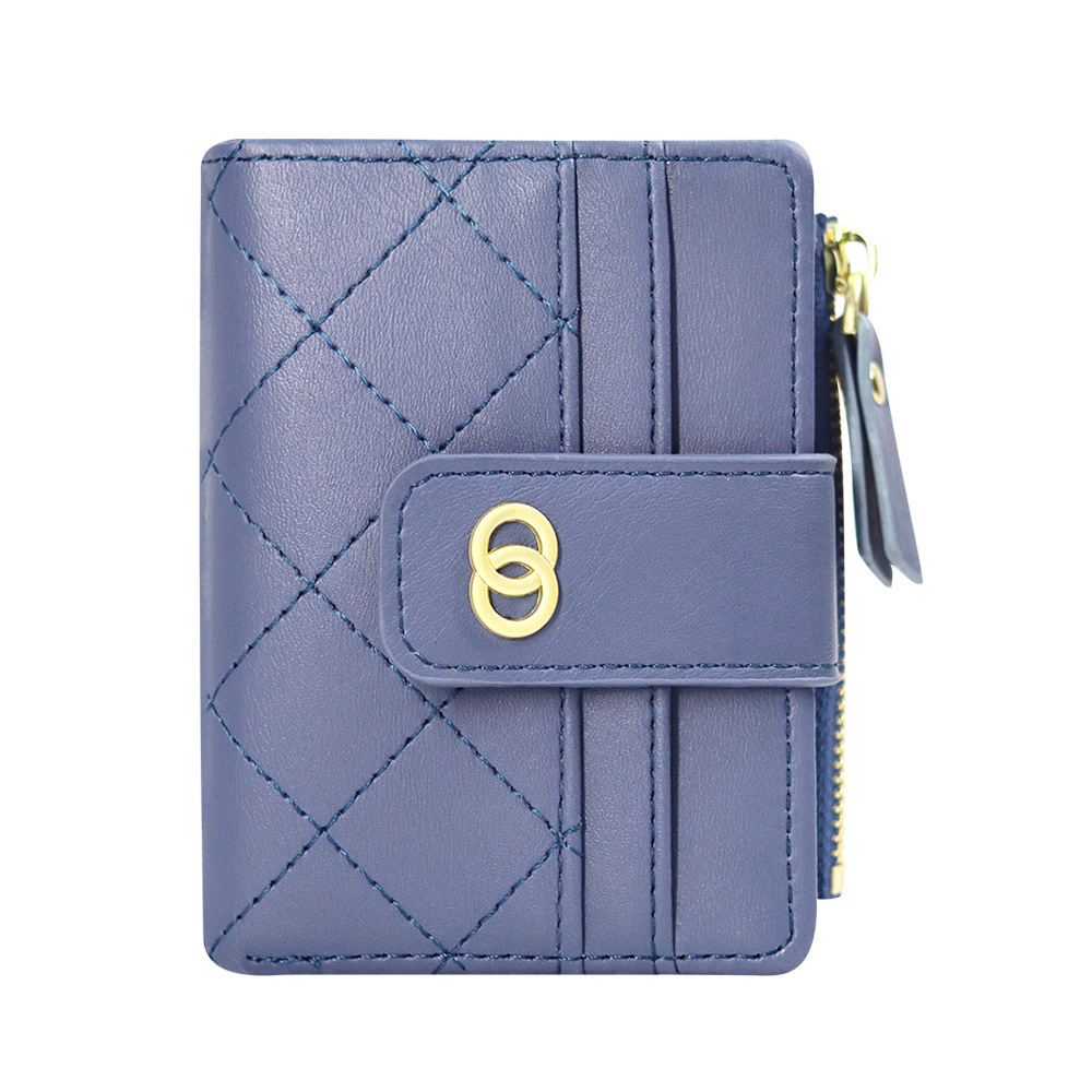 The new Korean version of the women's wallet multi-card short section compact coin purse versatile trendy card wallet wallet spot wholesale