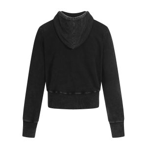 Unisex Solid-Color Hooded Cardigan