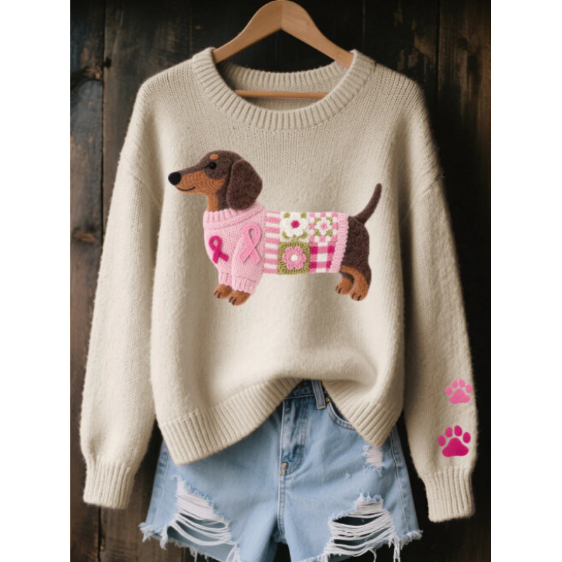 2026 Spring/Autumn New European and American Style Women's 3D Digital Print Casual Fashion Round Neck Faux Sweater/Sweatshirt - Image 10