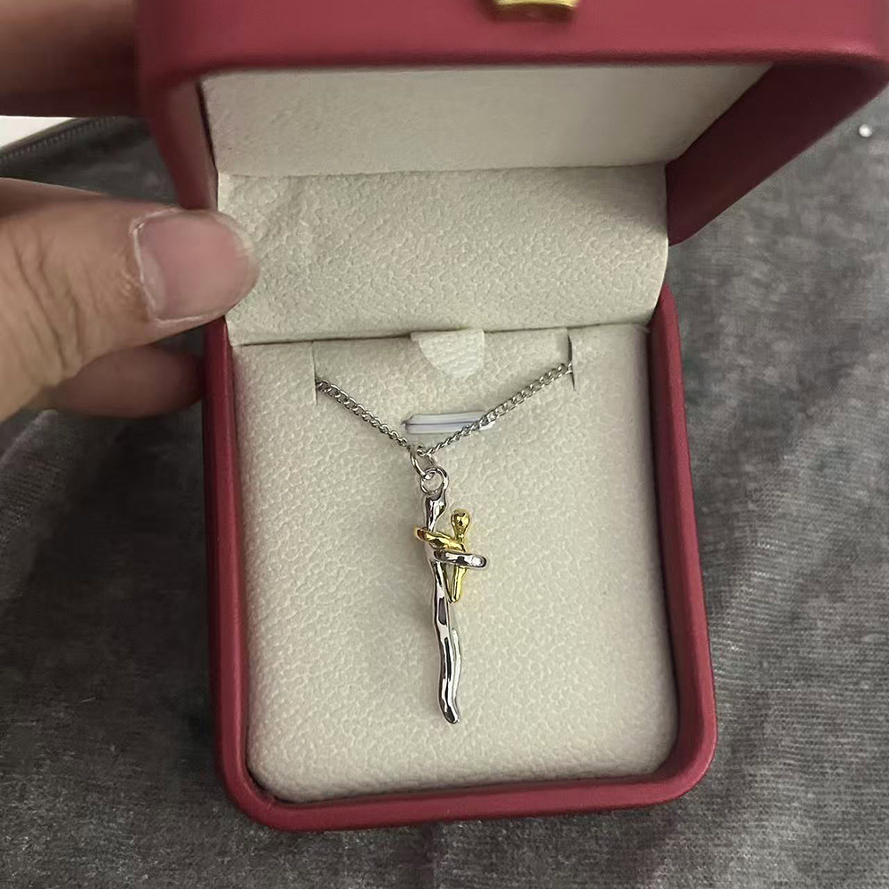 Cross-border best-selling necklace, creative and unique mother and child hugging pendant, Amazon best-selling Mother's Day gift jewelry. - Image 8