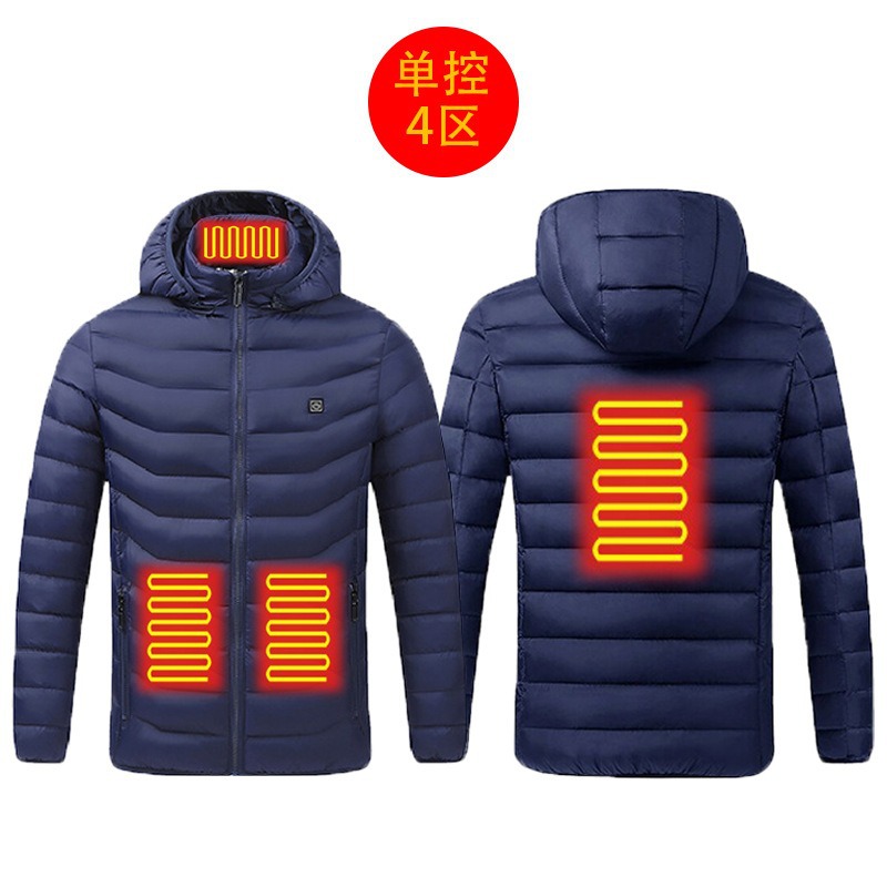 New hot-selling cross-border winter heating cotton clothes, smart constant temperature cold-proof electric heating clothes, USB heating cotton clothes - Image 27