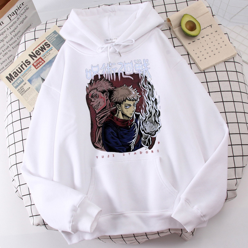 Men's Hoodies Japanese Anime Jujutsu Kaisen Hoodie Yuji Itad - Image 6