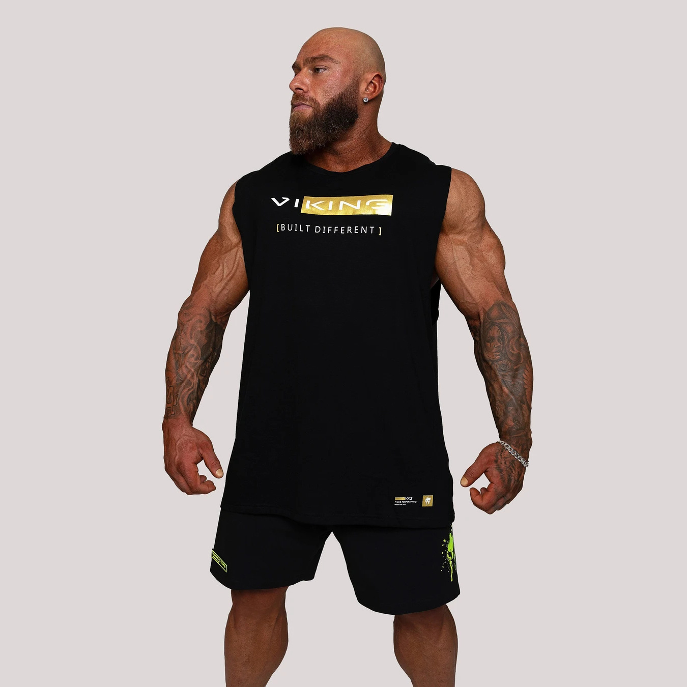 2021 cross-border spring and summer new muscle fitness brothers outdoor running vest gym sports sleeveless shirt men - Image 3