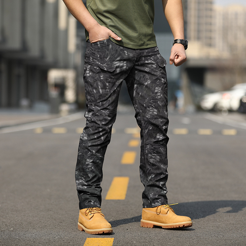 Spring and Autumn Archon X7 Tactical Trousers Men's Slim Camouflage Military Pants Outdoor Overalls Straight Training Pants - Image 7