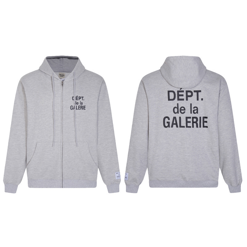 GALLERY DEPT, a cross-border trendy brand, presents a letter slogan cardigan hoodie for men and women, featuring a relaxed fit and a loose fit. - Image 8