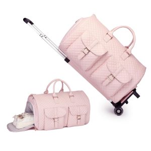 [New] Quilted craftsmanship of travel bag with trolley, suit bag, travel bag, clothing bag, travel bag with trolley