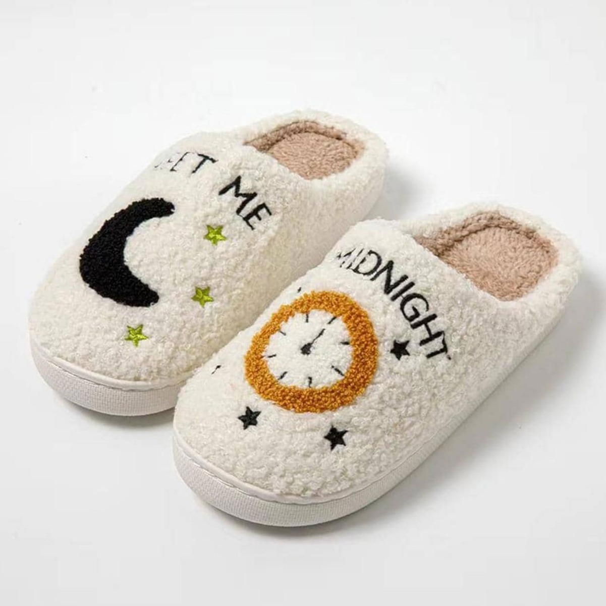 Cross-border popular moon cotton slippers for women wholesale indoor home moon clock couple indoor warmth - Image 3